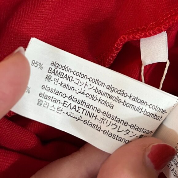 Host Pick ❤️ Zara Girls Size 12 Red Sweatpants Best Generation Cotton - Picture 9 of 10